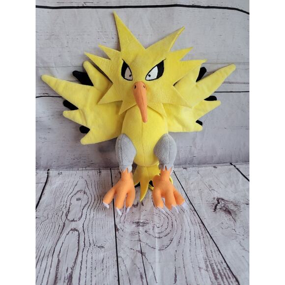 Legendary Zapdos Plush Doll Stuffed Animal Toy Pokemon 12 Inch - Picture 1 of 8